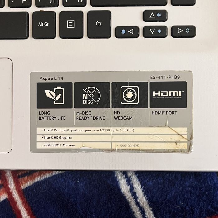 Лаптоп Асеr Aspire E14; 1TB памет