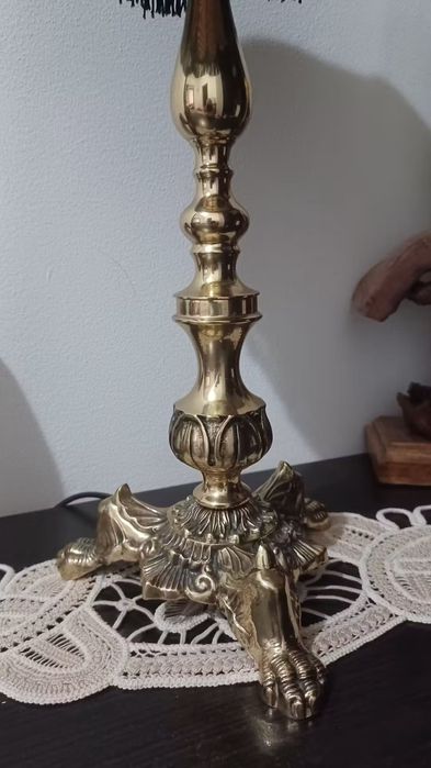 Veioză din alamă brută