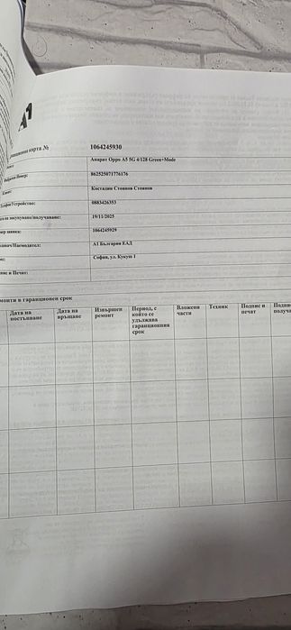 Телефон Oppo A5 5G 128 GB ЧИСТО НОВ не отварян