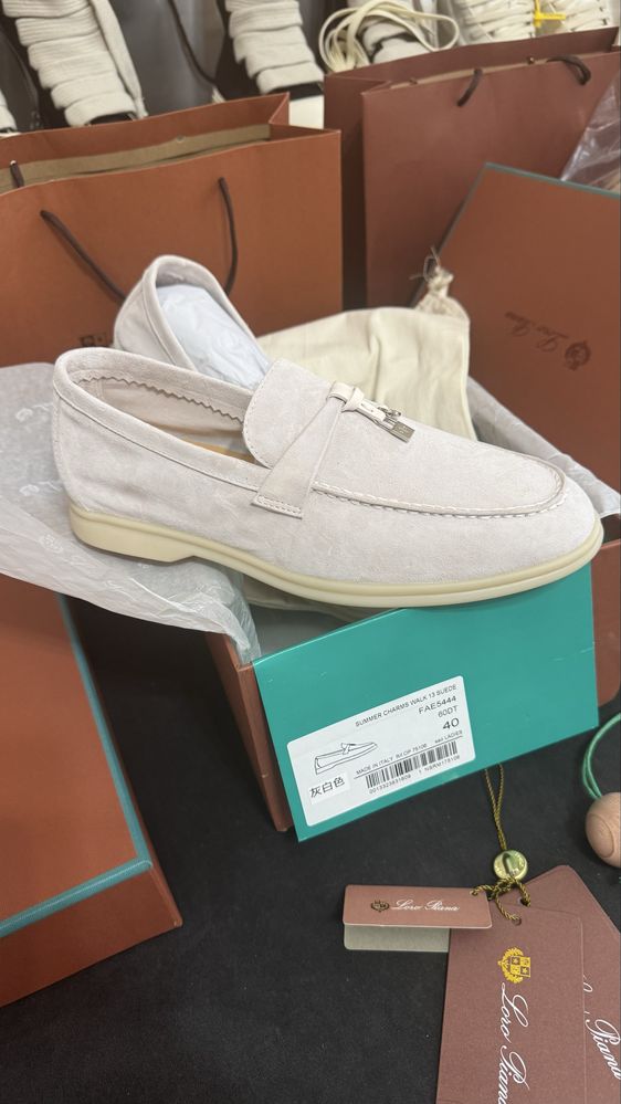 Mocasini LP Summer Walk - size 40/piele naturala fina/Dior,Chanel