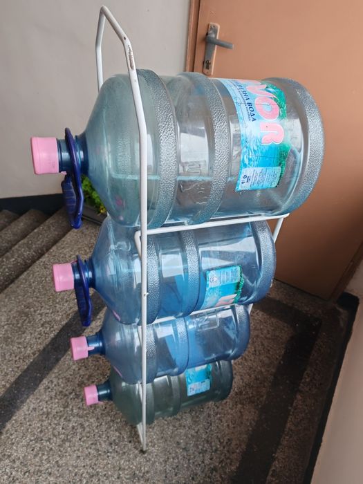 Стойка за  галони + аксесоари за 4бр. 19л  вода