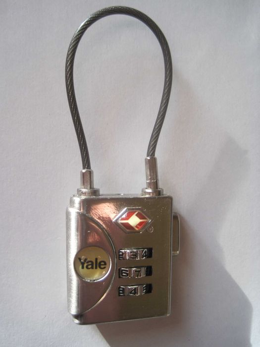 Lacăt Yale cu cifru, cablu, pentru călătorie, YTP3/32/350/1
