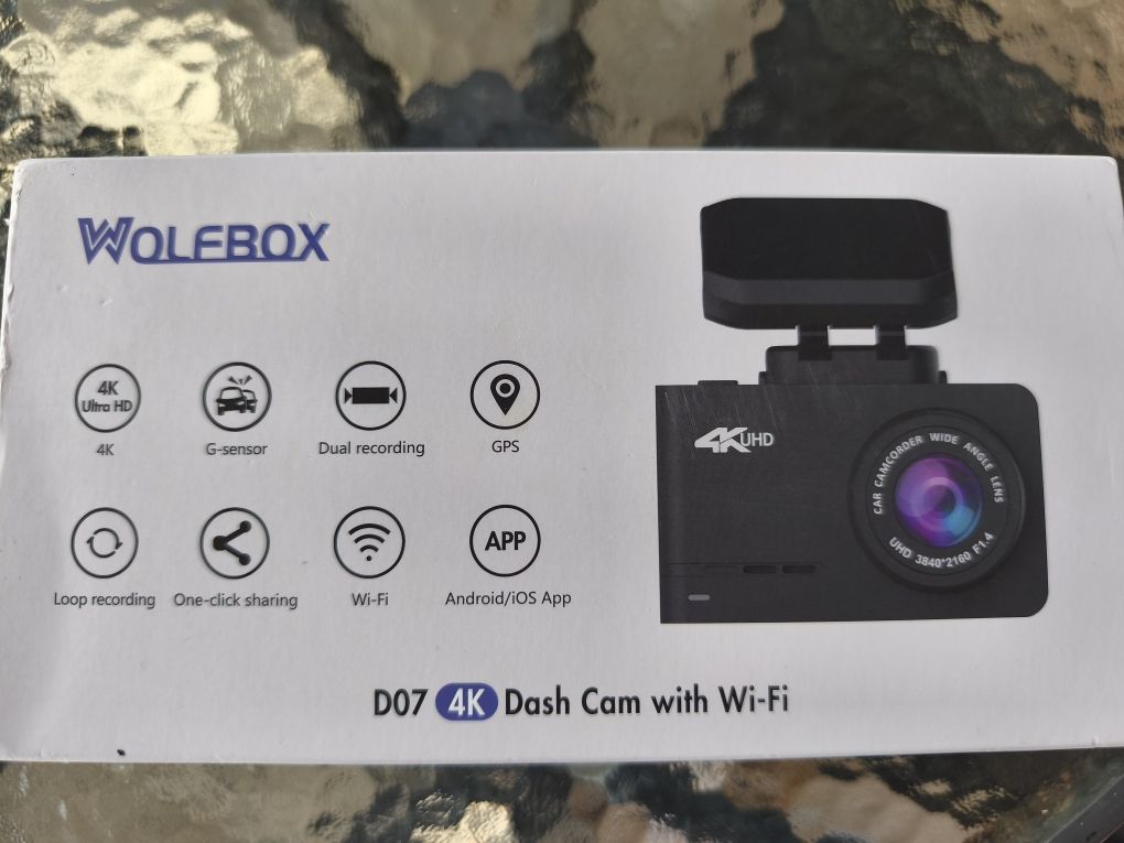 Видеорегистратор   Wolfbox,wi-fi,GPS