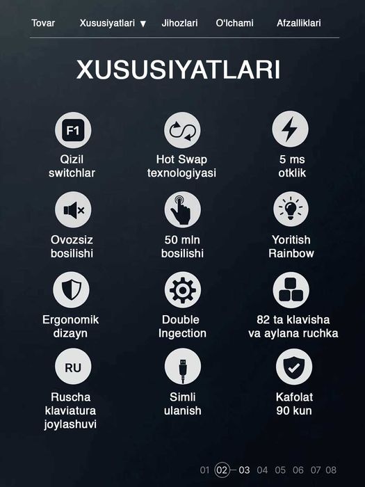 Клавиатура механическая Cyberlynx BD61 с Rainbow подсветкой 60%