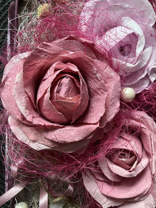 Букет от хартиени рози ръчна изработка