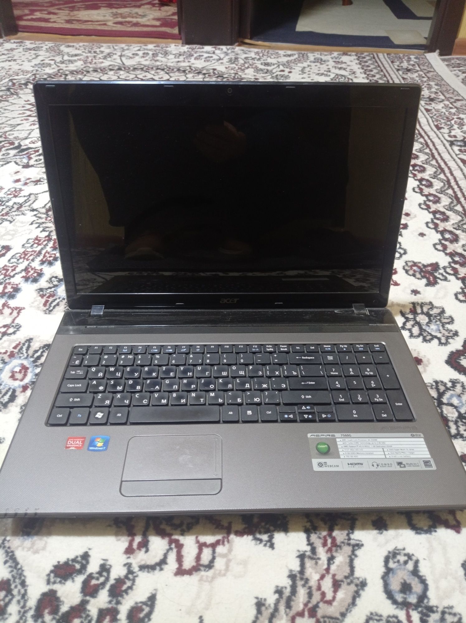 Notebook Acer aspire 7560g