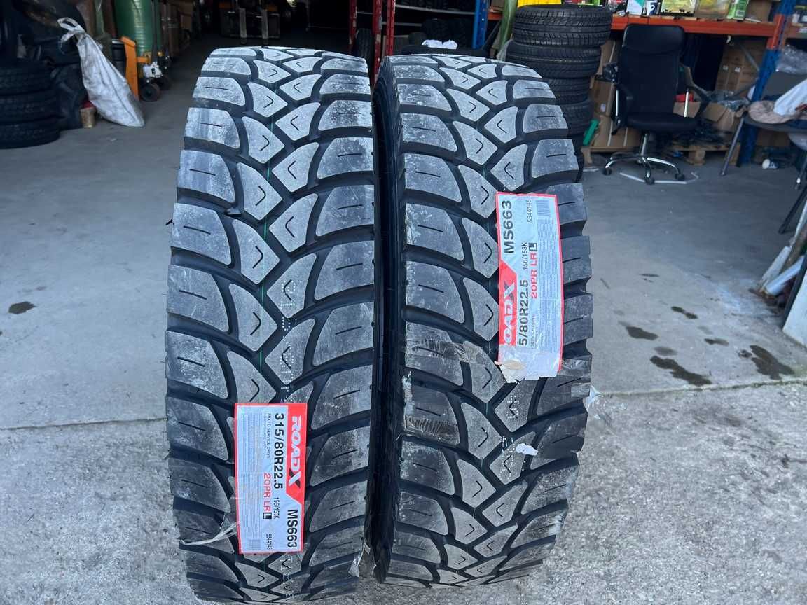 Cauciucuri noi de tractiune ON/OFF de cariera 315/80 R22.5