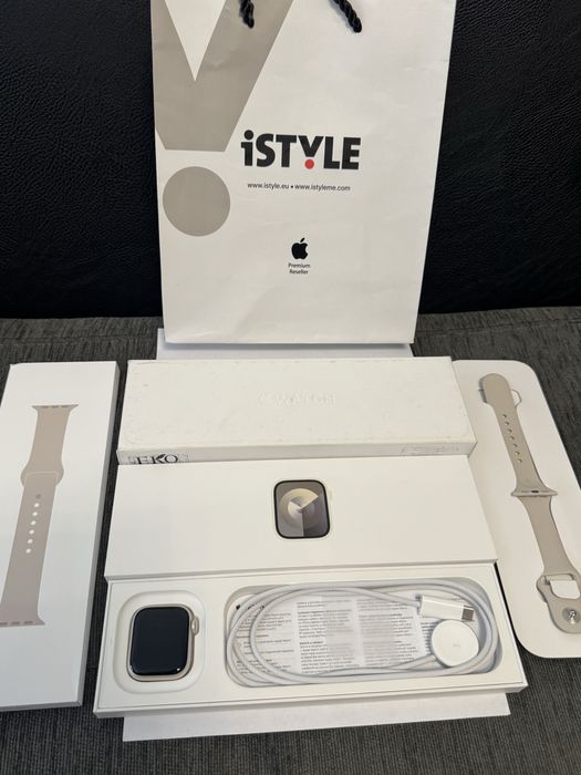 КАТО НОВ 41mm Apple watch 9 iStyle Гаранция 2027 г. Starlight