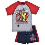 Set/ compleu, nou, cu Spiderman, gri-rosu, ptr. 4 ani, 6 ani si 8 ani