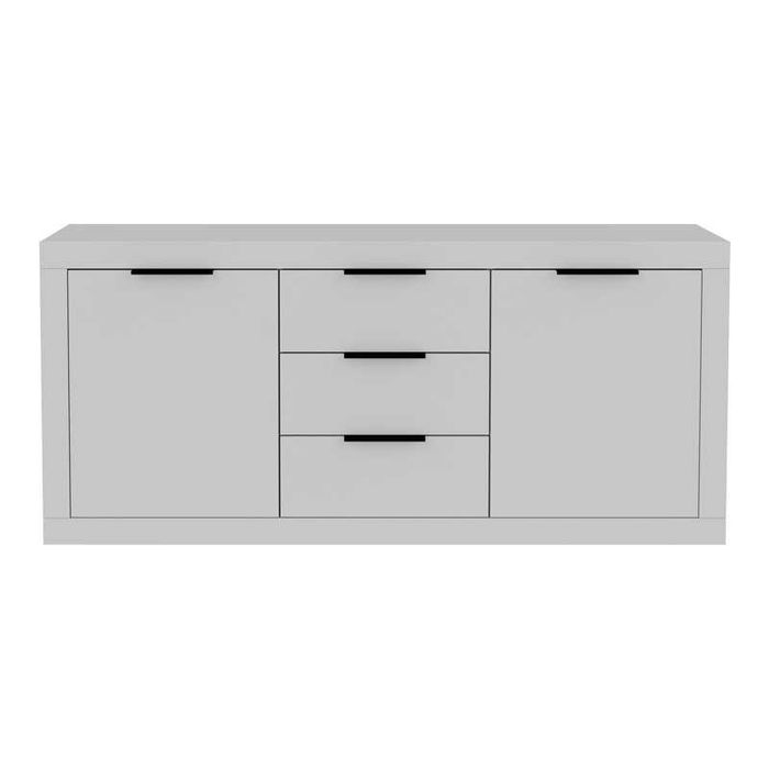 Скрин, Doha, Сив, Бял, Пдч, 180х45х80.5см.