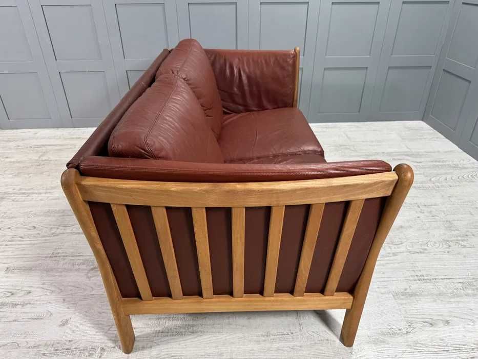 Датски диван 2-ка естествена кожа Д1088-Д