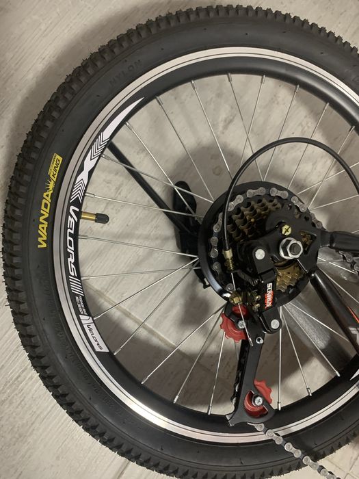 Bicicleta MTB-FS Rich Alpin R2049A 20", Verde/Albastru/Portocaliu