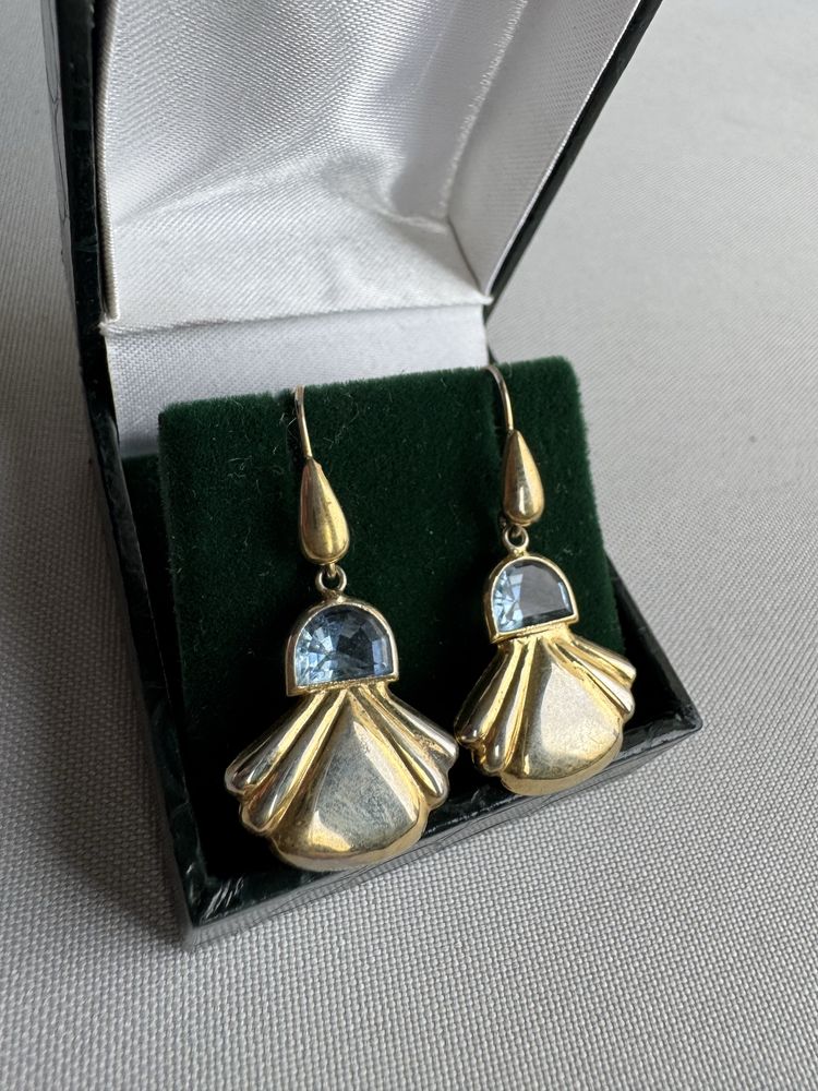 Cercei din argint si cubic zirconia