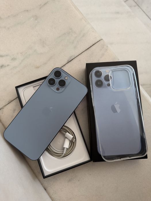 Iphone 13 Pro Max Sierra Blue 128gb in stare impecabila full box cu to
