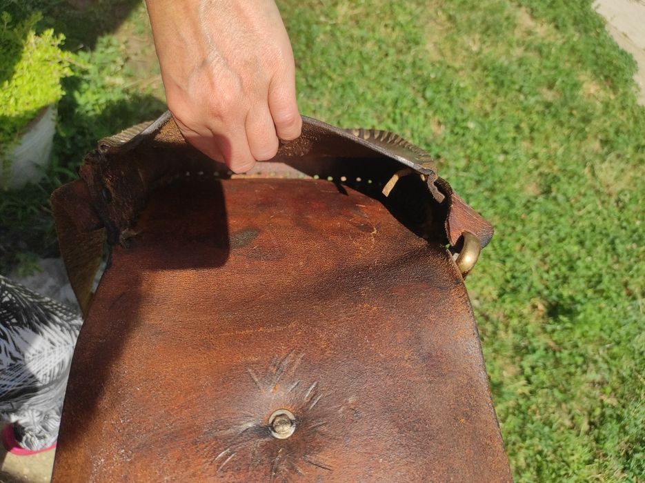 Poșetă/geantă din piele handmade