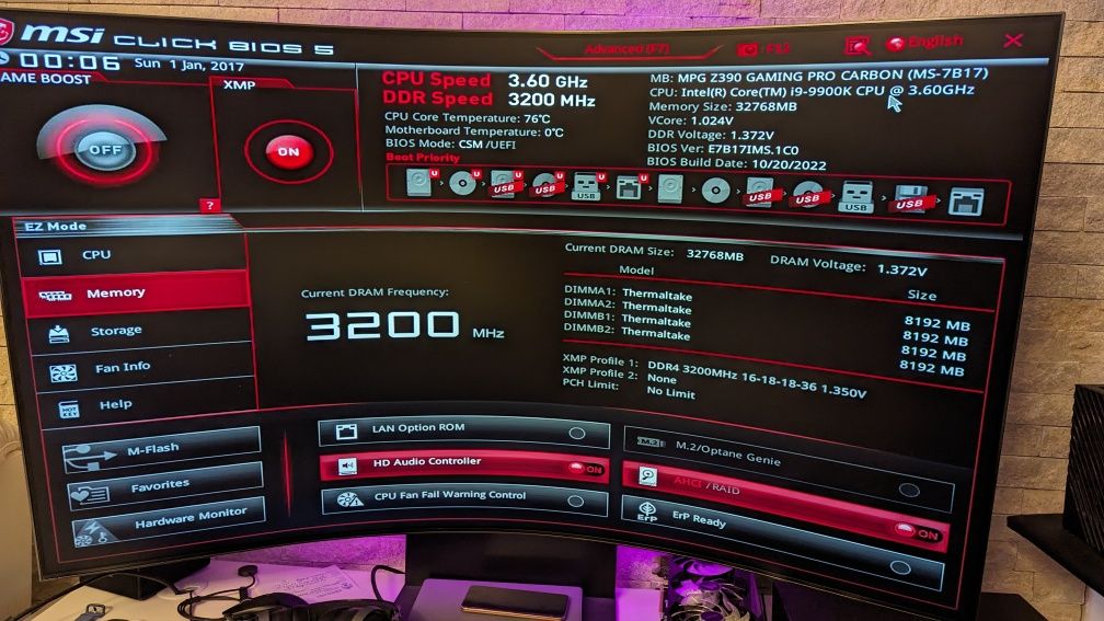 Kit Intel i9 9900K, MPG Z390 Gaming Pro Carbon, 32Gb RAM, racire apa