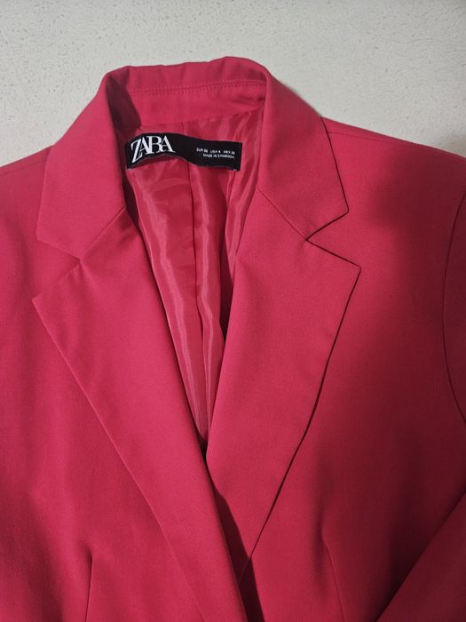 Sacou elegant / casual de la Zara, roz fucsia, marimea 36