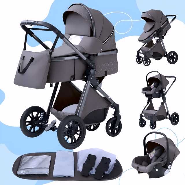Carucior 3 in 1 NOU BEBE Bebelus Landou Copii Pliabil Smart + CADOU
