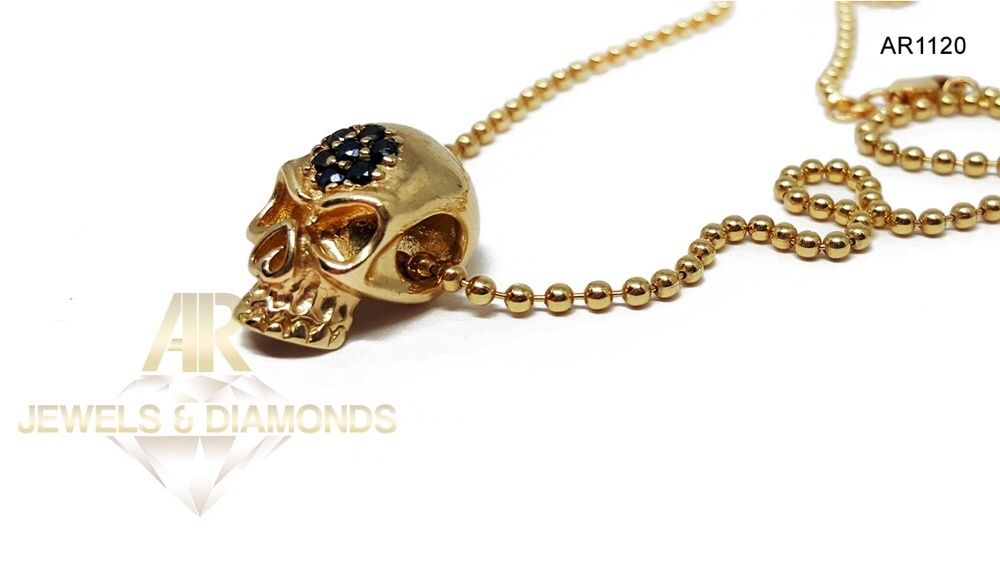 Colier Aur 14 K ARJEWELS Skull Collection (AR1120)