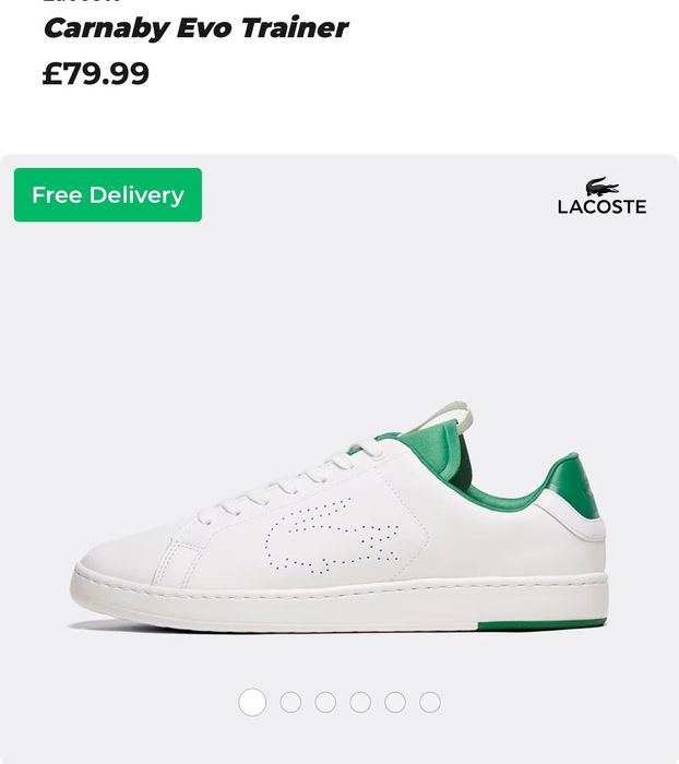Кеды Lacoste Carnaby Evo Trainer