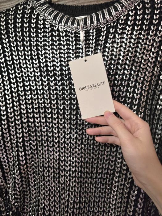 Ефектна туника металик