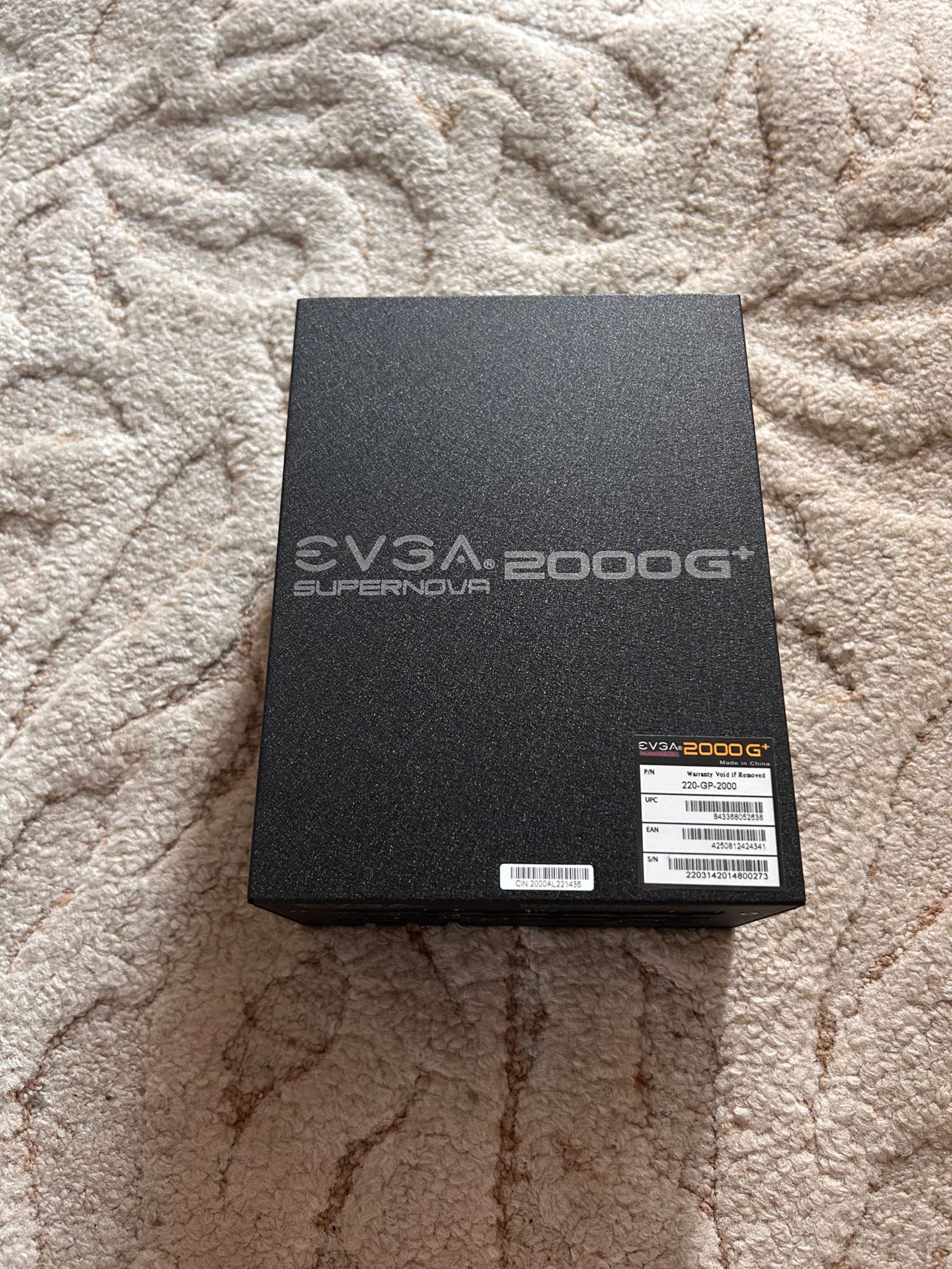 EVGA SuperNOVA 2000 G+ в гаранция