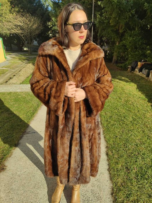Haina de Blana Naturala Samur / Zibelina XL 2XL - 3XL Lunga Nr 36