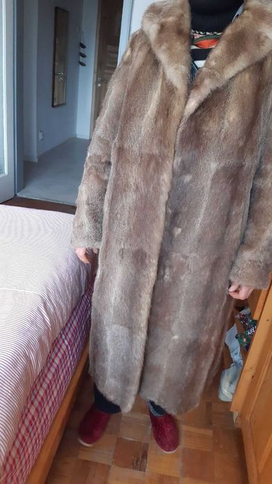 Палто от естествена кожа визон