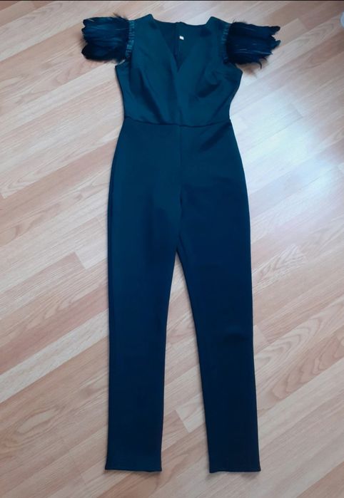 Salopeta cambrata cu pene