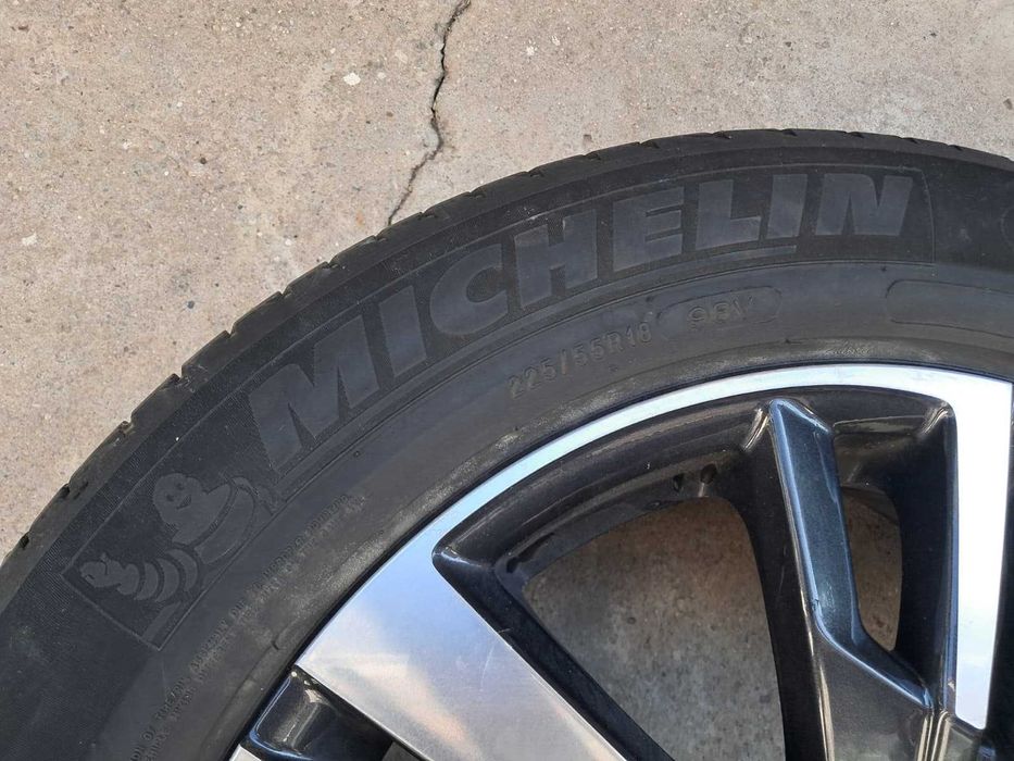 Set roti Peugeot Citroen anvelope vara Michelin 225/55 R18/jante Aliaj