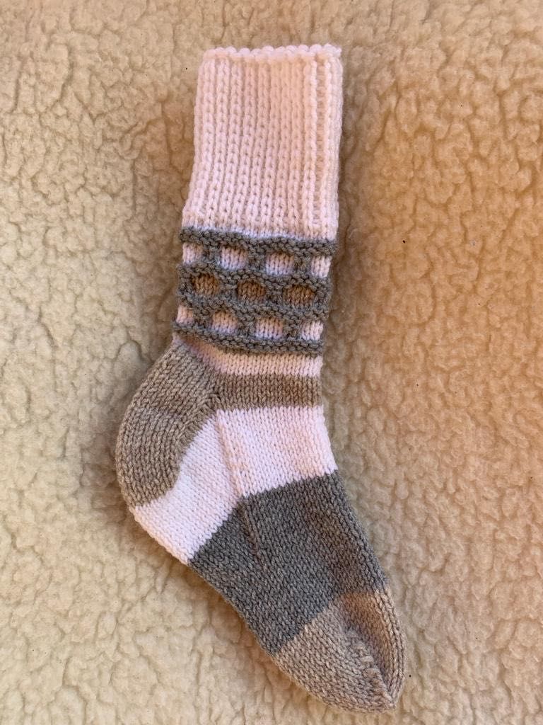 Ciorapi ski/Șosete lana tricotate manual -mărime 36-40