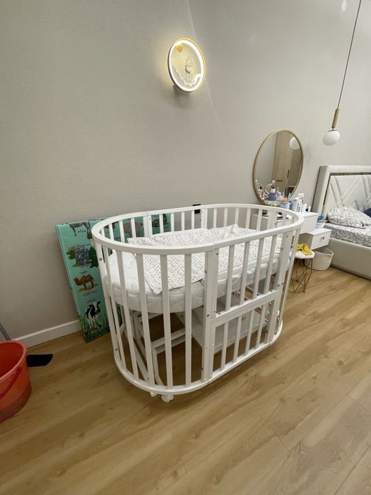 Манеж кровать трансформер, качели