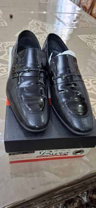 Туфли мужские Турция 100% кожа лакированный 2 раза носили