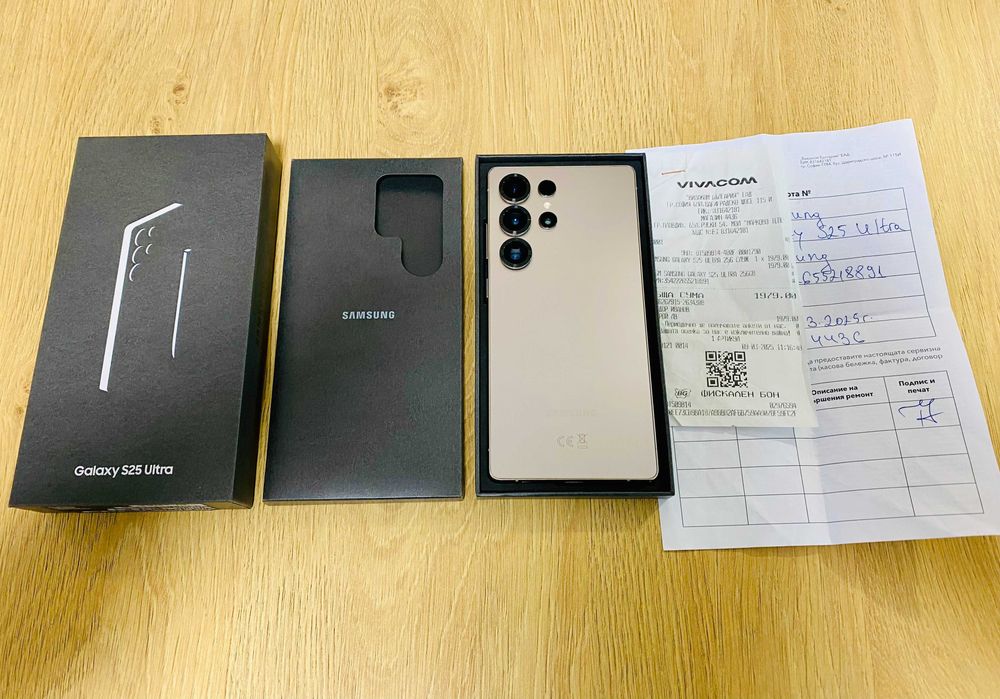 НОВ !!! Samsung Galaxy S25 Ultra, 12GB RAM, 256GB, 5G, Titanium Gray