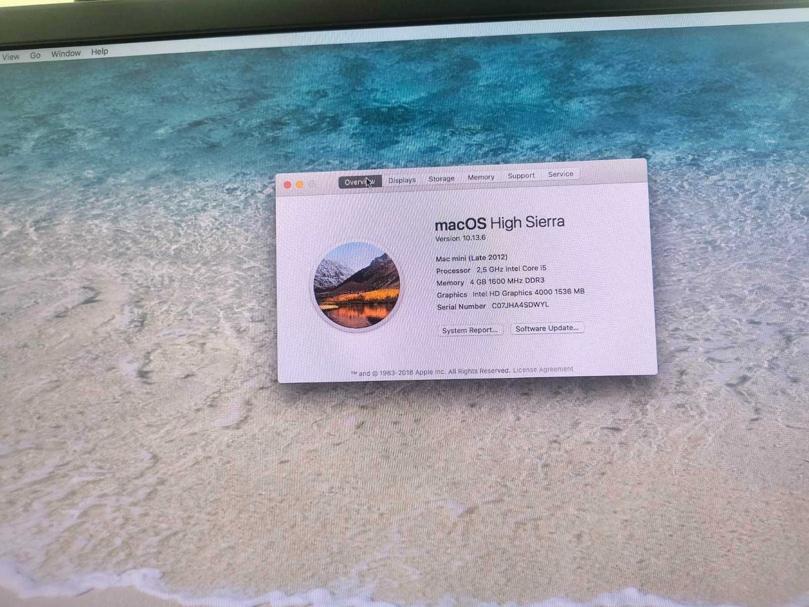 mac mini 2012 4gb/500gb i5