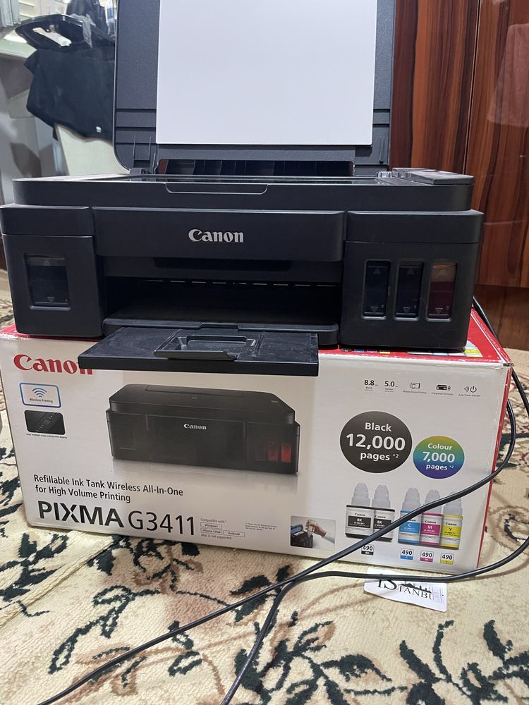 Printer  Canon MF3010 Faqat oq qorasi qoldi