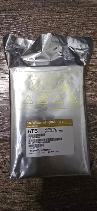 Hard hdd Western Digital Gold sata 6TB data center