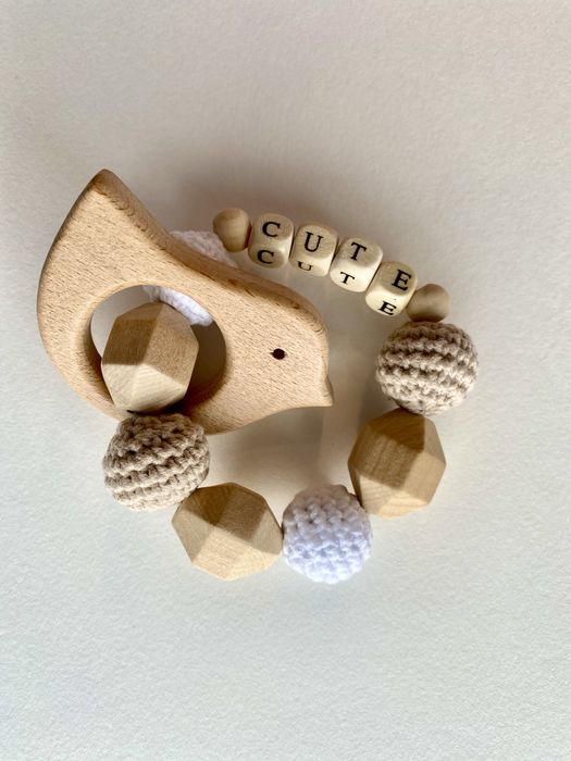 Клипс за биберон, дрънкалка, играчка