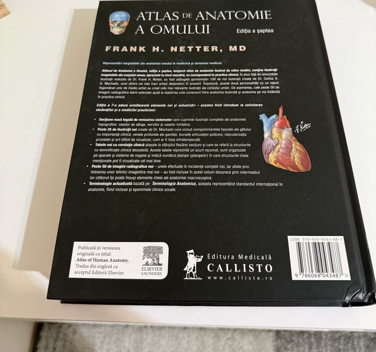 Atlas anatomie editia a 7-a Netter NOU