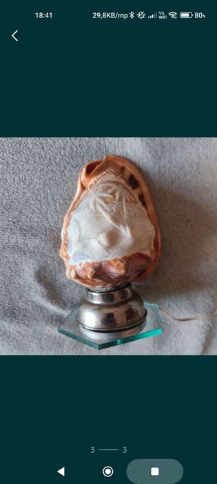 Vand lampa din scoica art deco