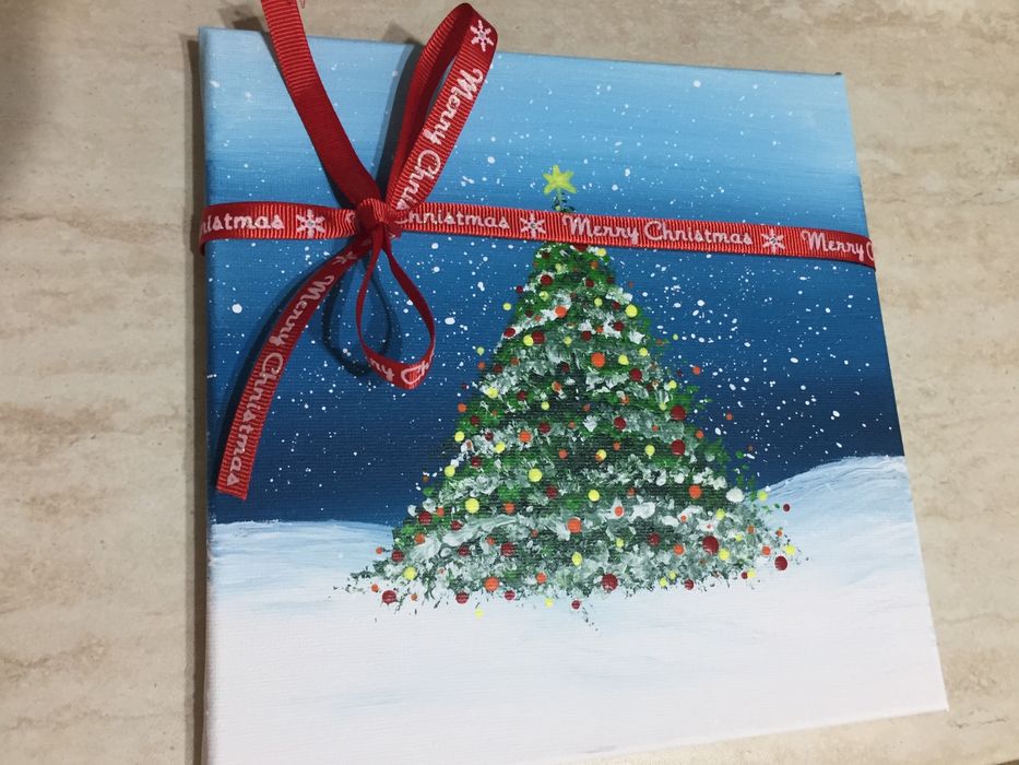 Мини Коледни картини