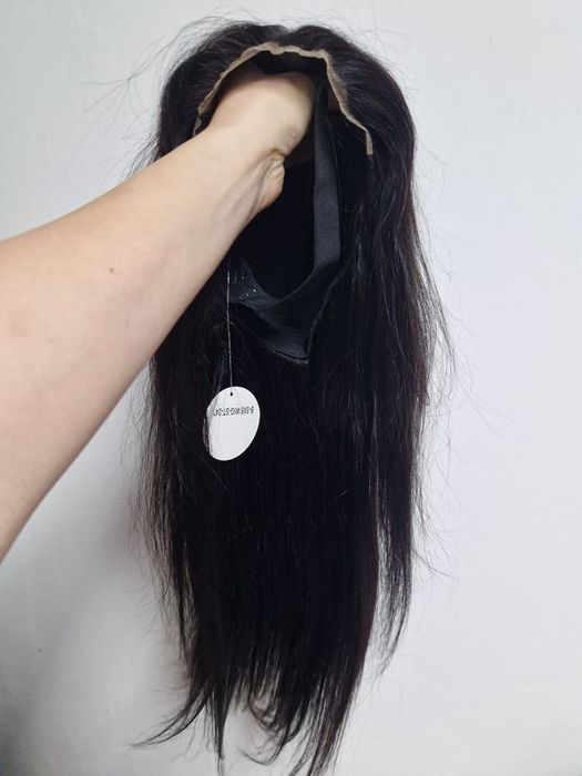 Peruca par natural 100% uman bruneta cupa M mica NOUA