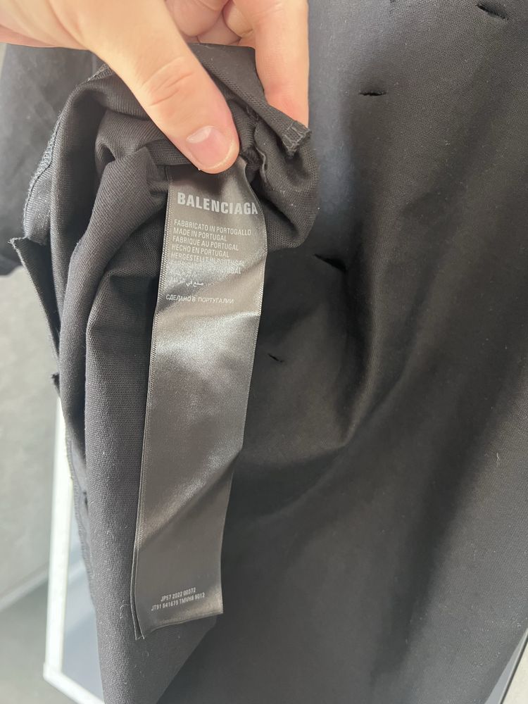 Tricou unisex oversized Balenciaga inside out t-shirt