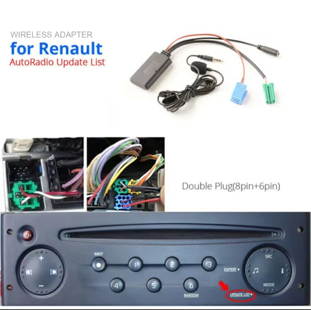Car kit Renault Megane 2, Scenic 2,Clio 2 , Espace,Kangoo update list