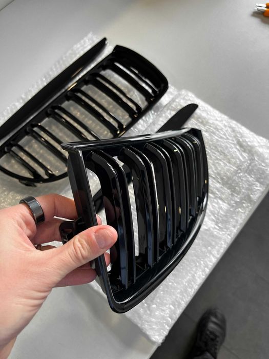 Grile Duble M Negru Lucios Bmw Seria 3 E90/E91 NON-LCI