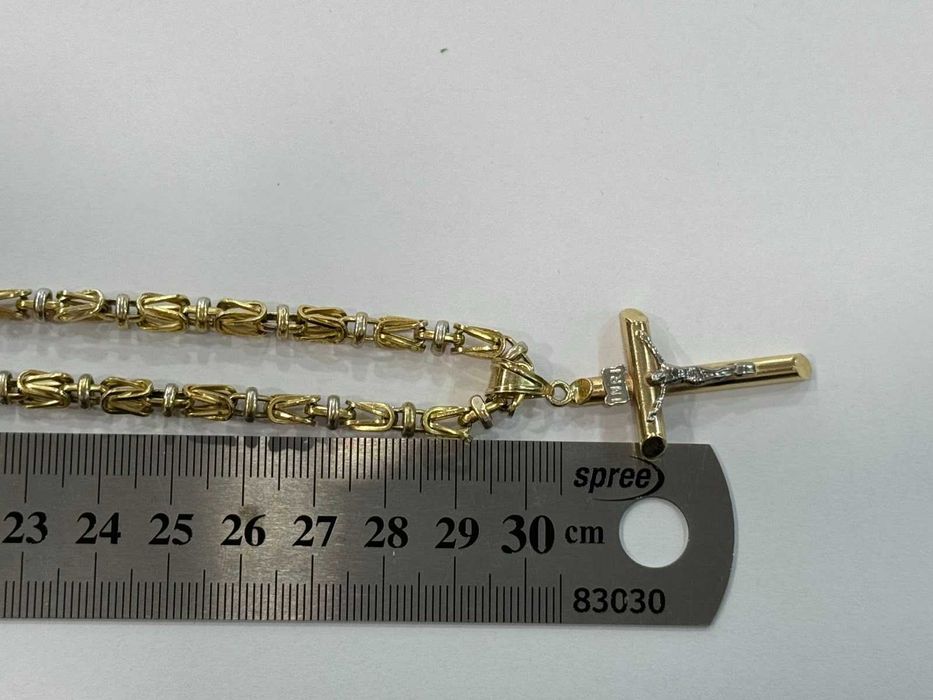 Златен синджир с кръст 14к- 19,04гр