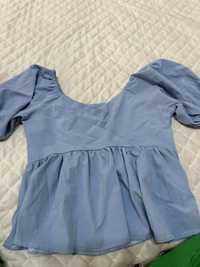 Голубая кофта (блузка)