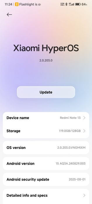 Redmi note 13,  8GB RAM +4GB, 128 GB SSD
