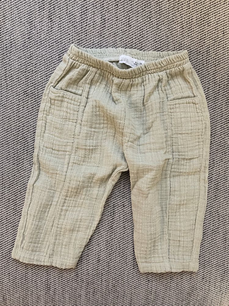 Pantaloni muselina Zara marimea 74