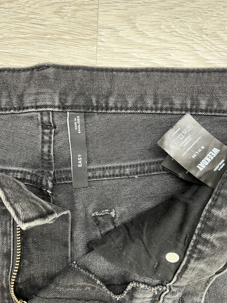 Blugi/Jeans Weekday Black | W31 L34 | Regular Fit |